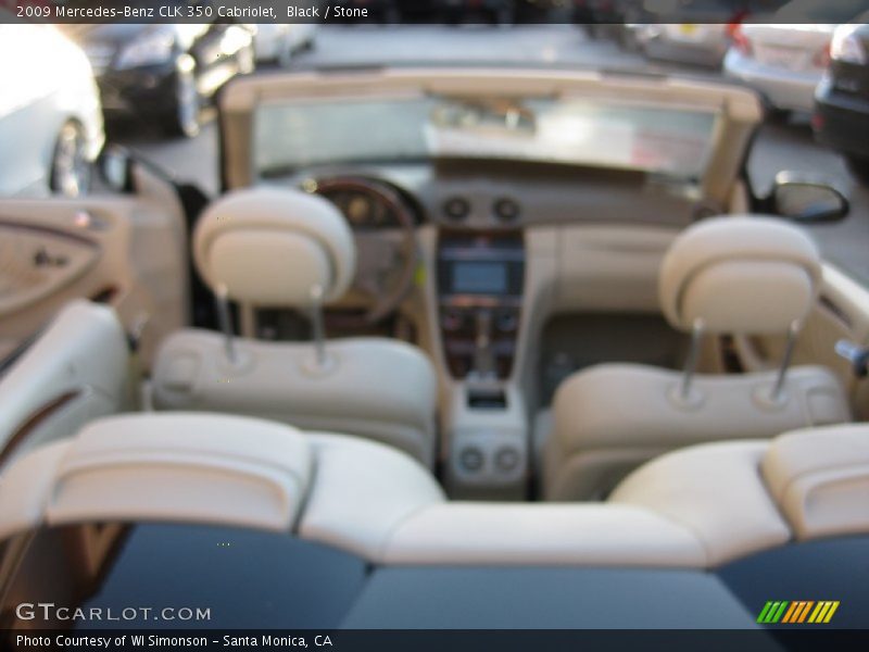 Black / Stone 2009 Mercedes-Benz CLK 350 Cabriolet