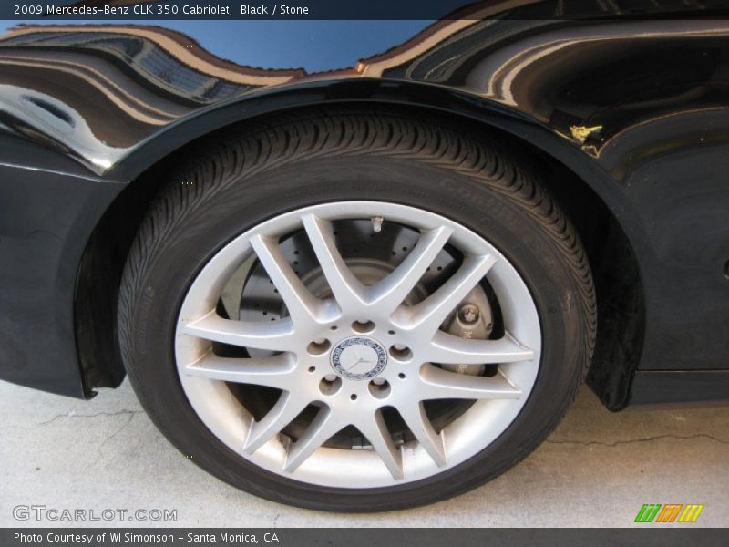 Black / Stone 2009 Mercedes-Benz CLK 350 Cabriolet