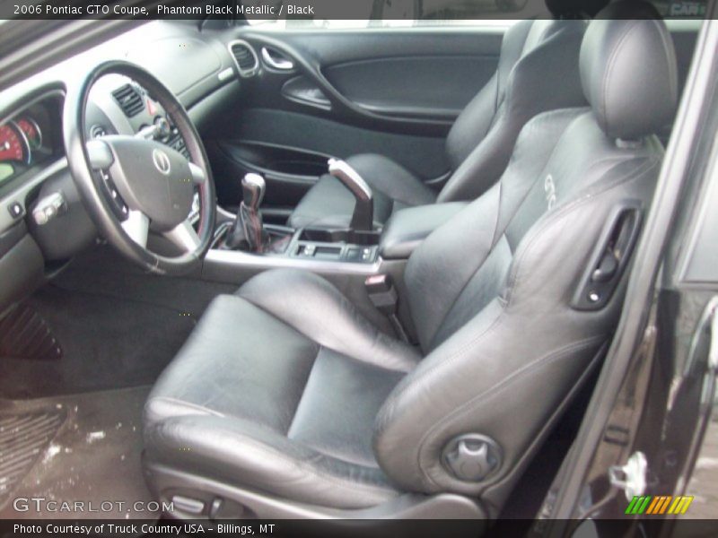  2006 GTO Coupe Black Interior