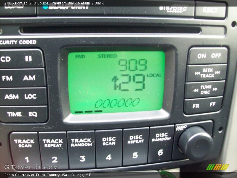 Audio System of 2006 GTO Coupe