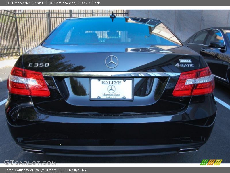 Black / Black 2011 Mercedes-Benz E 350 4Matic Sedan