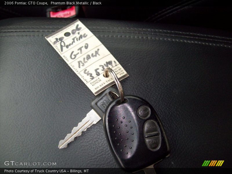 Keys of 2006 GTO Coupe