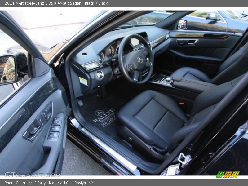 Black / Black 2011 Mercedes-Benz E 350 4Matic Sedan