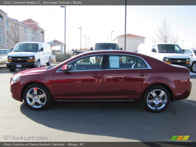 Red Jewel Tintcoat / Ebony 2011 Chevrolet Malibu LT