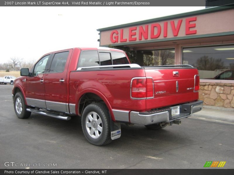 Vivid Red Metallic / Light Parchment/Espresso 2007 Lincoln Mark LT SuperCrew 4x4