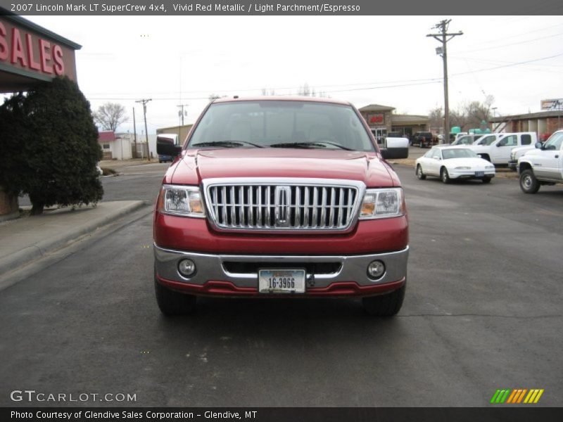 Vivid Red Metallic / Light Parchment/Espresso 2007 Lincoln Mark LT SuperCrew 4x4