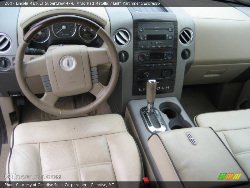 Vivid Red Metallic / Light Parchment/Espresso 2007 Lincoln Mark LT SuperCrew 4x4