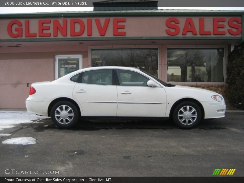 White Opal / Neutral 2008 Buick LaCrosse CX