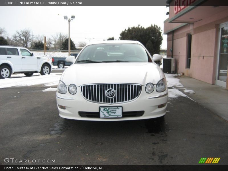 White Opal / Neutral 2008 Buick LaCrosse CX