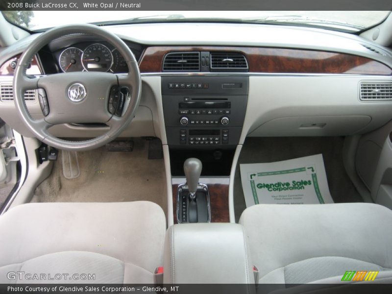 White Opal / Neutral 2008 Buick LaCrosse CX