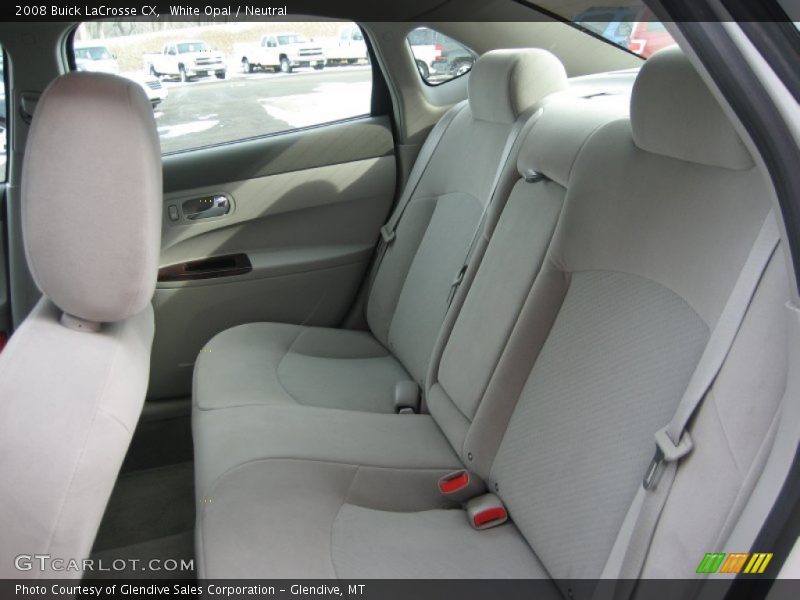White Opal / Neutral 2008 Buick LaCrosse CX