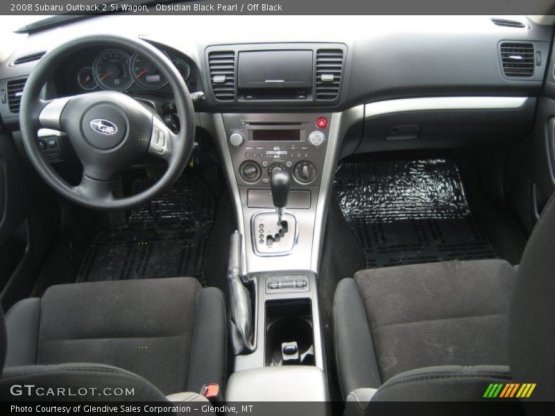 Obsidian Black Pearl / Off Black 2008 Subaru Outback 2.5i Wagon