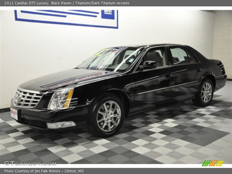 Black Raven / Titanium/Dark Titanium Accents 2011 Cadillac DTS Luxury