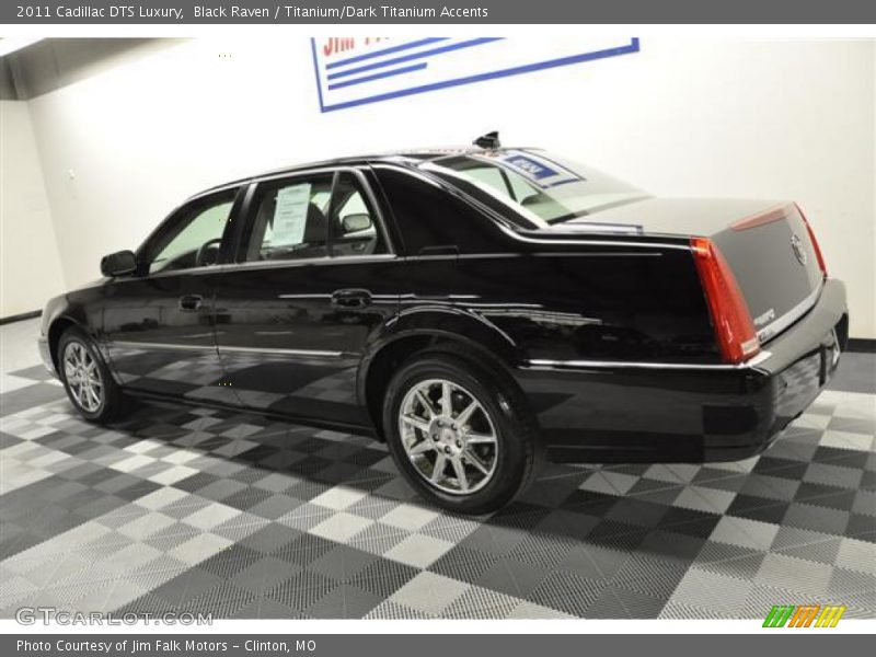 Black Raven / Titanium/Dark Titanium Accents 2011 Cadillac DTS Luxury