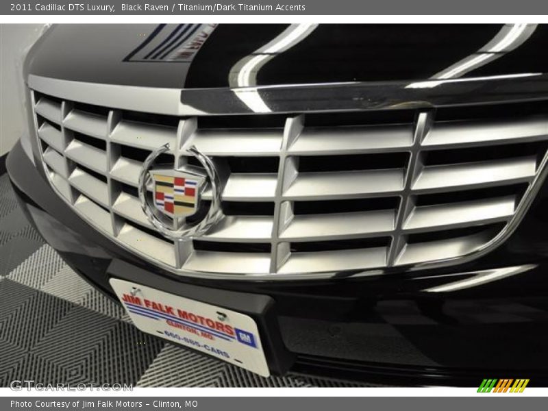 Black Raven / Titanium/Dark Titanium Accents 2011 Cadillac DTS Luxury