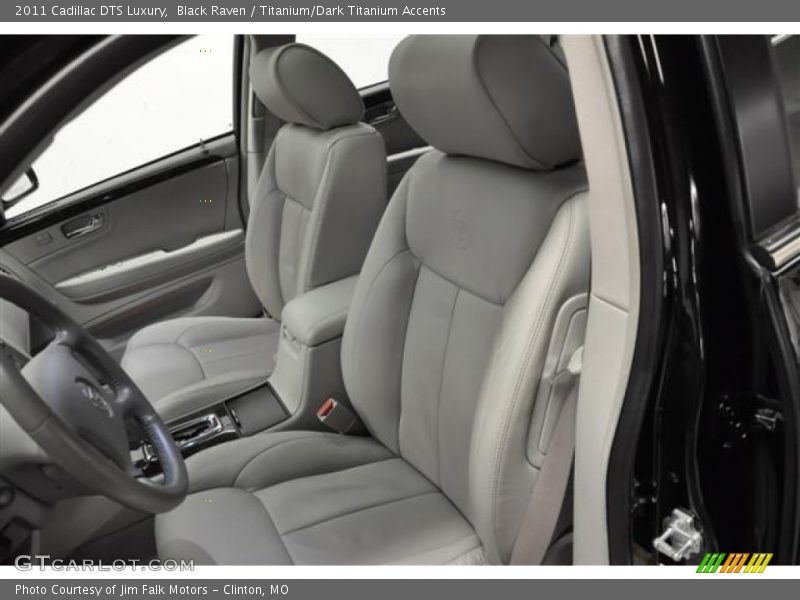 Black Raven / Titanium/Dark Titanium Accents 2011 Cadillac DTS Luxury