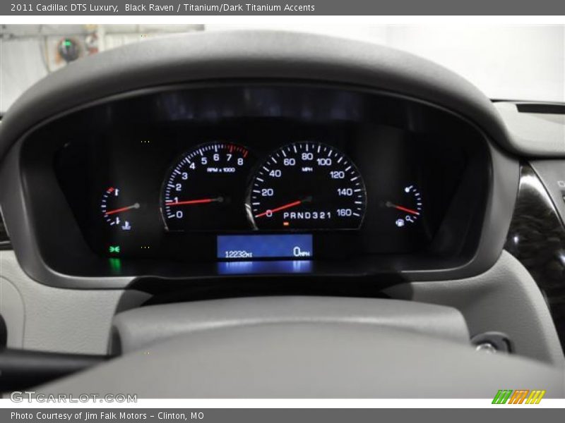 Black Raven / Titanium/Dark Titanium Accents 2011 Cadillac DTS Luxury