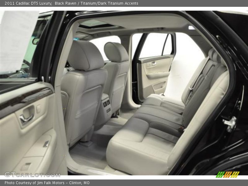 Black Raven / Titanium/Dark Titanium Accents 2011 Cadillac DTS Luxury