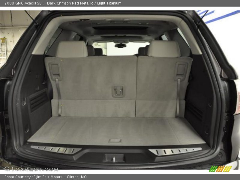Dark Crimson Red Metallic / Light Titanium 2008 GMC Acadia SLT