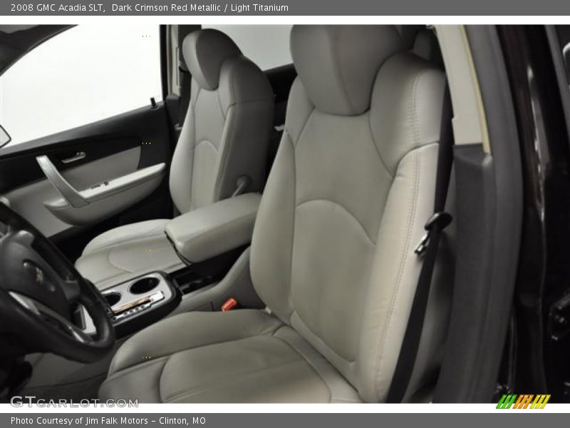Dark Crimson Red Metallic / Light Titanium 2008 GMC Acadia SLT