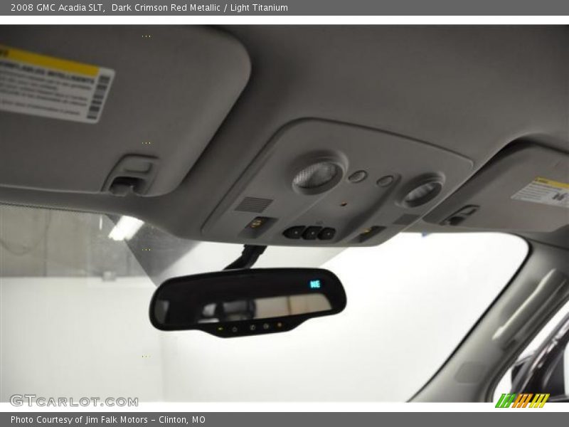Dark Crimson Red Metallic / Light Titanium 2008 GMC Acadia SLT