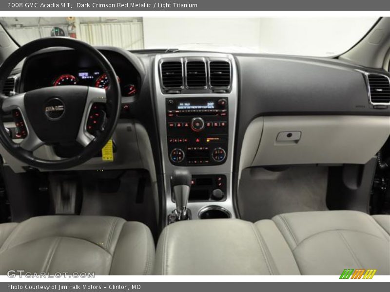 Dark Crimson Red Metallic / Light Titanium 2008 GMC Acadia SLT