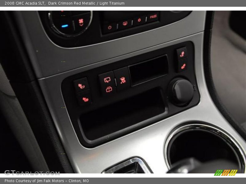 Dark Crimson Red Metallic / Light Titanium 2008 GMC Acadia SLT