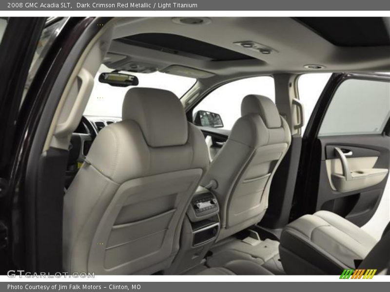 Dark Crimson Red Metallic / Light Titanium 2008 GMC Acadia SLT