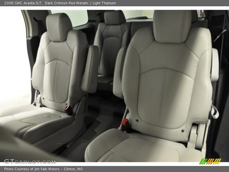 Dark Crimson Red Metallic / Light Titanium 2008 GMC Acadia SLT