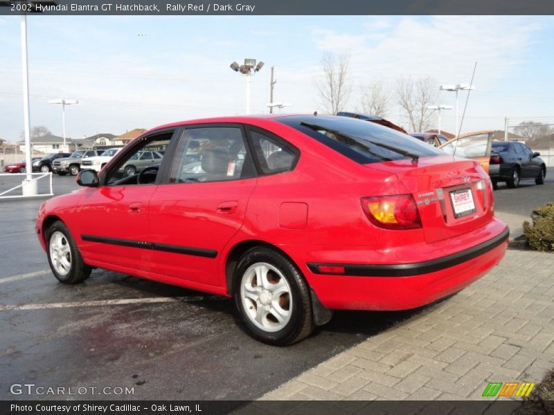 Rally Red / Dark Gray 2002 Hyundai Elantra GT Hatchback
