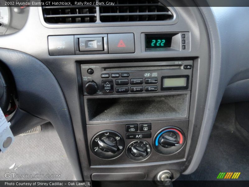 Rally Red / Dark Gray 2002 Hyundai Elantra GT Hatchback