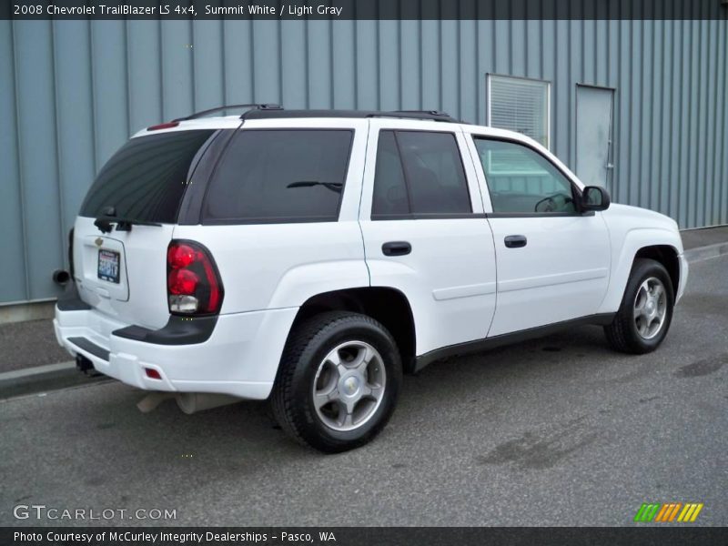 Summit White / Light Gray 2008 Chevrolet TrailBlazer LS 4x4