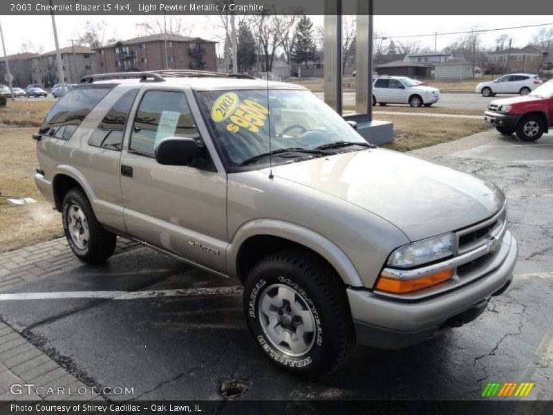 Light Pewter Metallic / Graphite 2003 Chevrolet Blazer LS 4x4