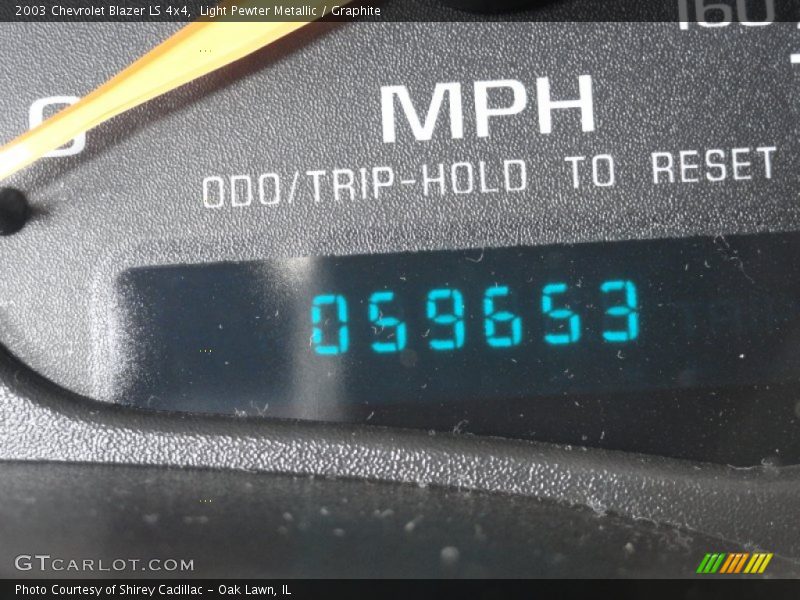 Light Pewter Metallic / Graphite 2003 Chevrolet Blazer LS 4x4