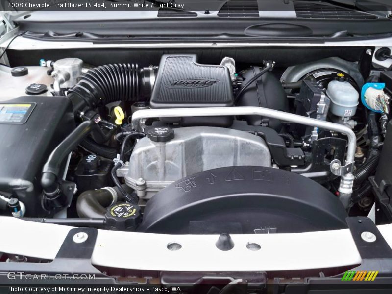 Summit White / Light Gray 2008 Chevrolet TrailBlazer LS 4x4