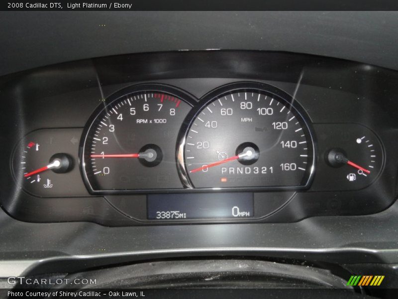 Light Platinum / Ebony 2008 Cadillac DTS