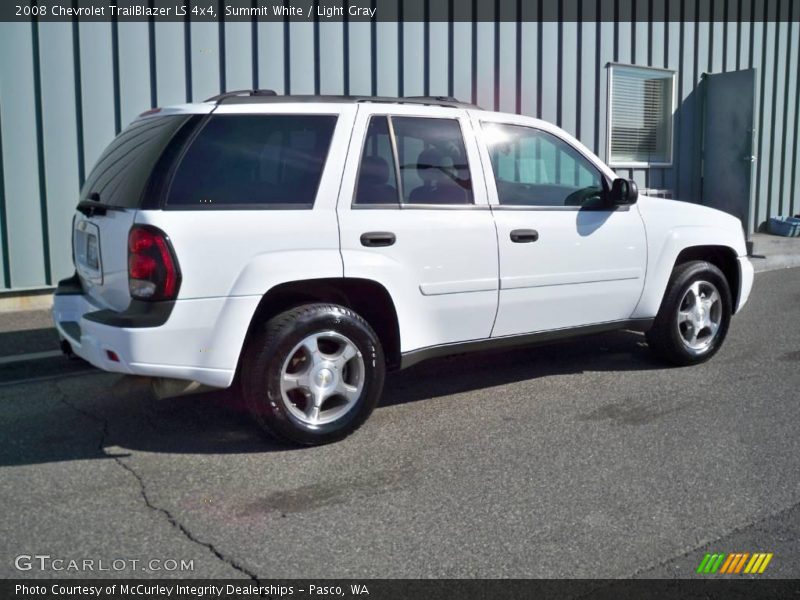 Summit White / Light Gray 2008 Chevrolet TrailBlazer LS 4x4
