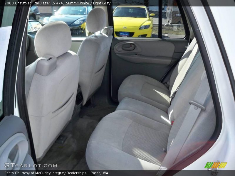 Summit White / Light Gray 2008 Chevrolet TrailBlazer LS 4x4