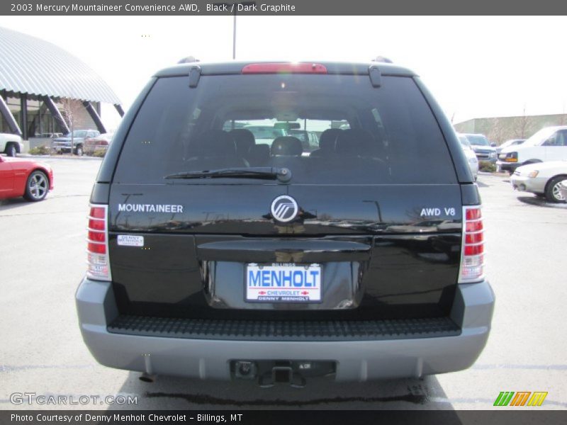 Black / Dark Graphite 2003 Mercury Mountaineer Convenience AWD