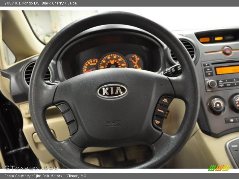 Black Cherry / Beige 2007 Kia Rondo LX