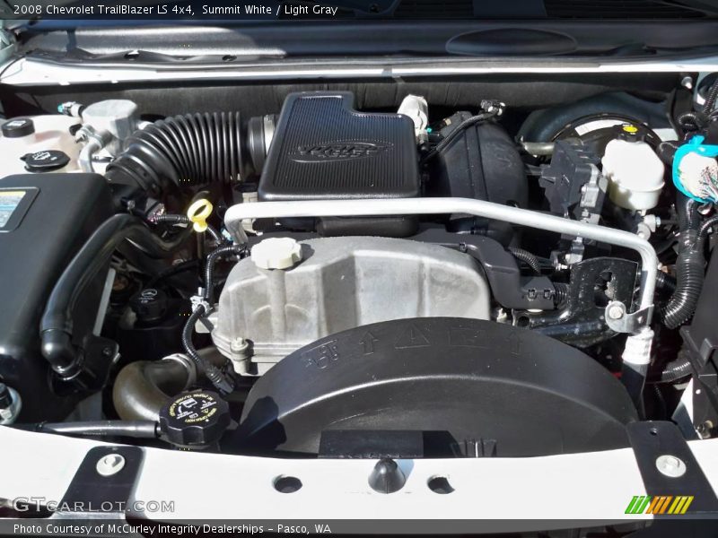 Summit White / Light Gray 2008 Chevrolet TrailBlazer LS 4x4
