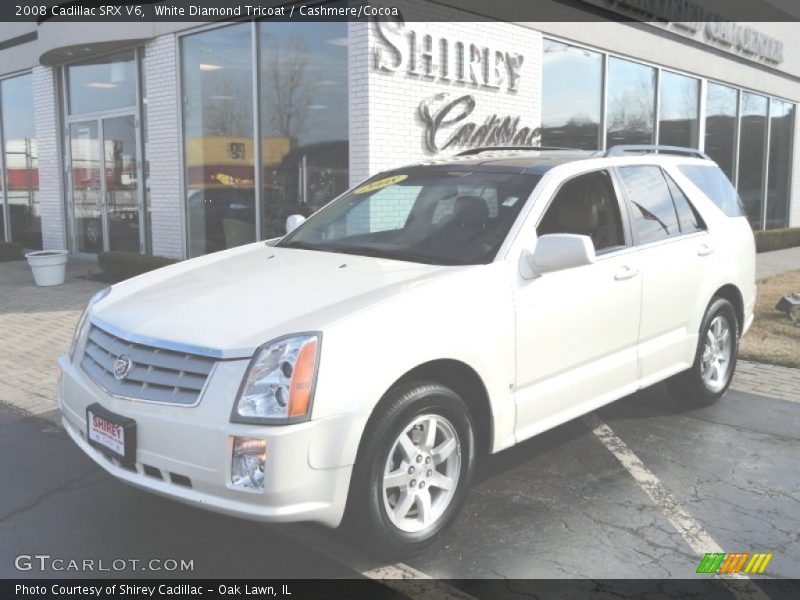 White Diamond Tricoat / Cashmere/Cocoa 2008 Cadillac SRX V6