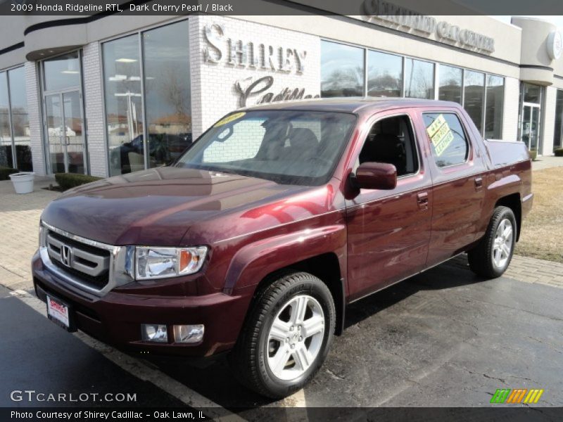 Dark Cherry Pearl / Black 2009 Honda Ridgeline RTL