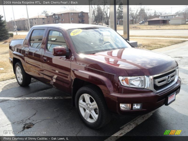 Dark Cherry Pearl / Black 2009 Honda Ridgeline RTL