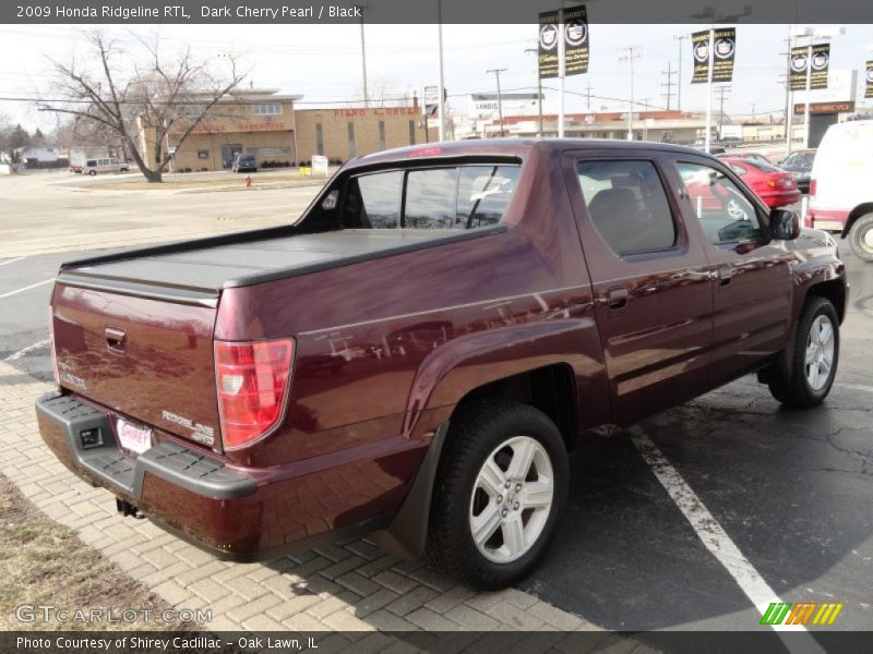 Dark Cherry Pearl / Black 2009 Honda Ridgeline RTL