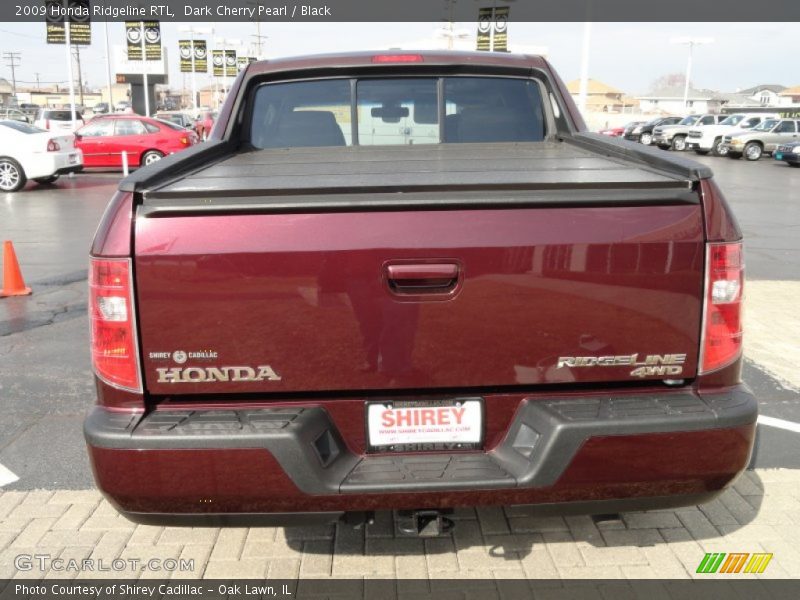 Dark Cherry Pearl / Black 2009 Honda Ridgeline RTL