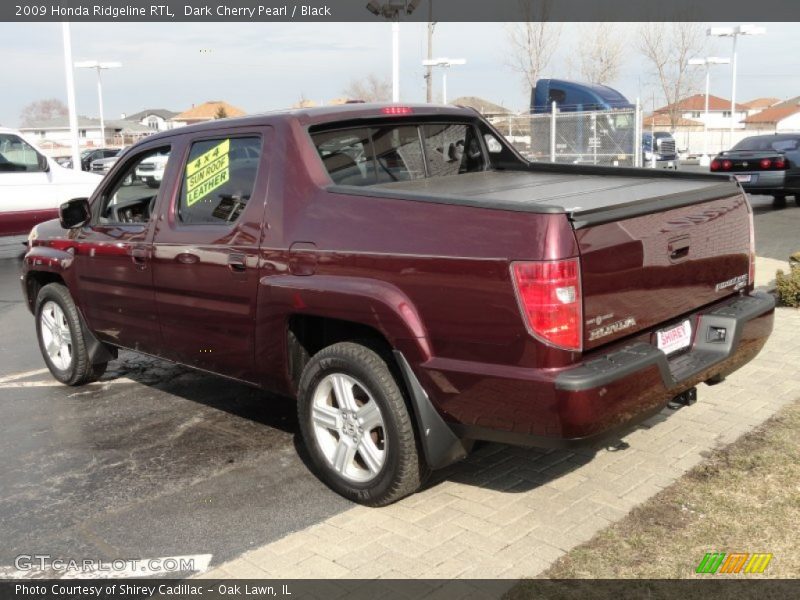 Dark Cherry Pearl / Black 2009 Honda Ridgeline RTL