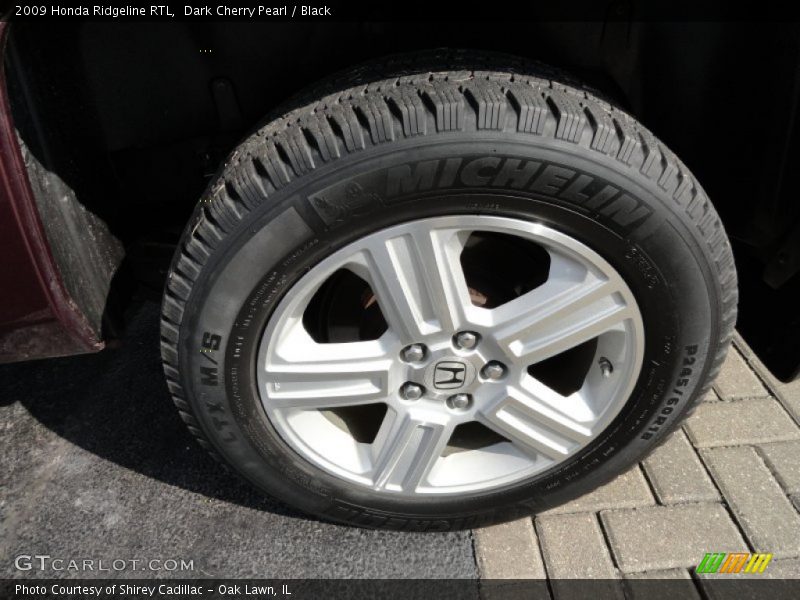 Dark Cherry Pearl / Black 2009 Honda Ridgeline RTL