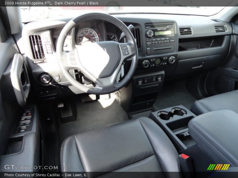 Dark Cherry Pearl / Black 2009 Honda Ridgeline RTL
