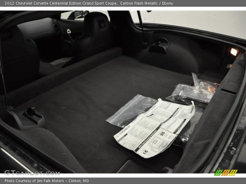  2012 Corvette Centennial Edition Grand Sport Coupe Trunk